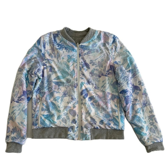 Ivivva by‎ Lululemon Girl’s Reversible Wherever You Go Bomber Jacket - Picture 3 of 11